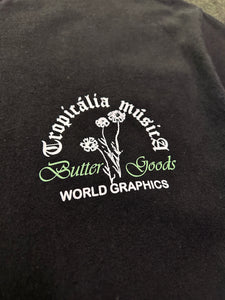 Butter Goods Tropicalia Musica Short Sleeve T-Shirt Black ⏐ Size XL