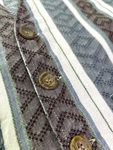 將圖片載入圖庫檢視器 Ethics Vintage Patterned Linen Vest ⏐ Size M