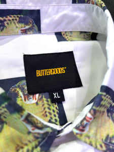 Butter Goods Cobra Short Sleeve Shirt in White ⏐ Size XL