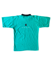 將圖片載入圖庫檢視器 Apple Computers Vintage 90&#39;s Spellout Short Sleeve T-Shirt with Collar ⏐ Size M/L