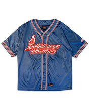 Load image into Gallery viewer, Johnny Blaze Vintage Baseball Jersey in Blue and Red (Y2K)