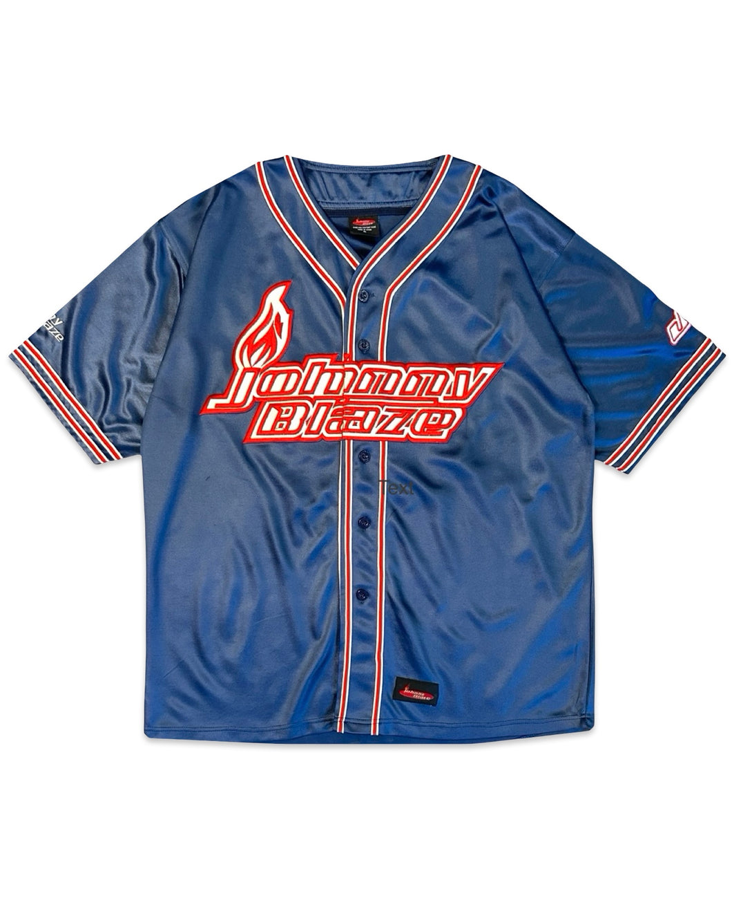 Johnny Blaze Vintage Baseball Jersey in Blue and Red (Y2K)