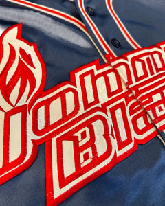Johnny Blaze Vintage Baseball Jersey in Blue and Red (Y2K)