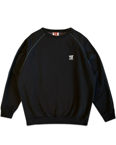 Judah Tribe 5-Star WWT Crewneck in Vintage Wash Black