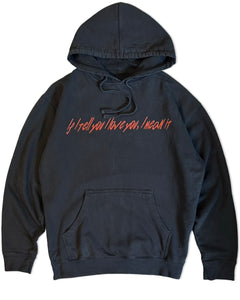 King Von Demon Hoodie Official Merchandise in Washed Black