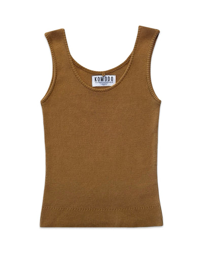 Komodo Organic Ribbed Knit Tank Top
