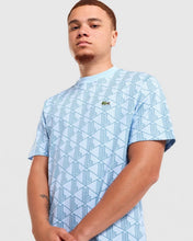 Load image into Gallery viewer, Lacoste Monogram Cotton T-Shirt in Blue