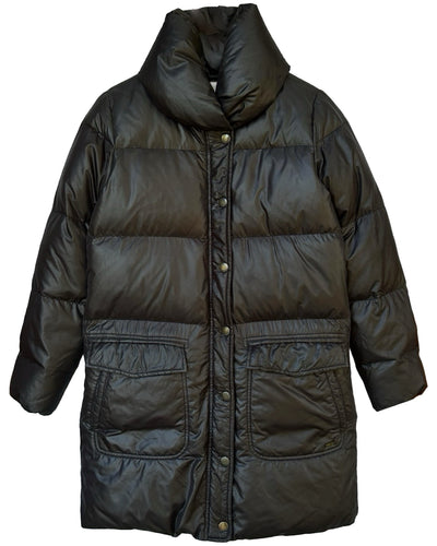 Levi’s Longline Duck Down Quilted Puffer Jacket in Black