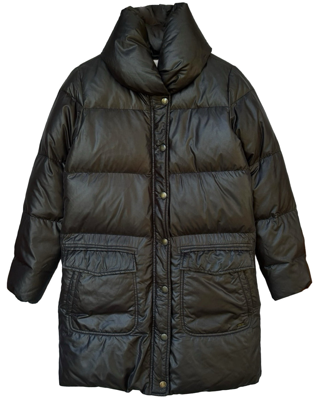 Levi’s Longline Duck Down Quilted Puffer Jacket in Black