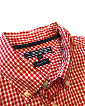 Load image into Gallery viewer, Tommy Hilfiger Short Sleeve Button Shirt in Red Check