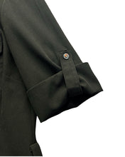 Load image into Gallery viewer, Michael Kors Zip-Front Utility Dress in Black