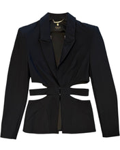 Load image into Gallery viewer, Misha Collection Cutout Open Back Blazer in Black