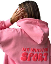 Load image into Gallery viewer, Mr Winston Puff Hooded Sweat Jumper in Vintage Pink