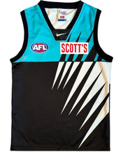 Load image into Gallery viewer, Shop this vintage Nike Port Adelaide Football Club home guernsey from 1999-2001 at Bisy Fremantle, Perth. 