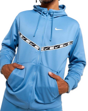 Load image into Gallery viewer, Nike Dri-FIT Club Tape Hoodie in Blue JD Exclusive (2025)