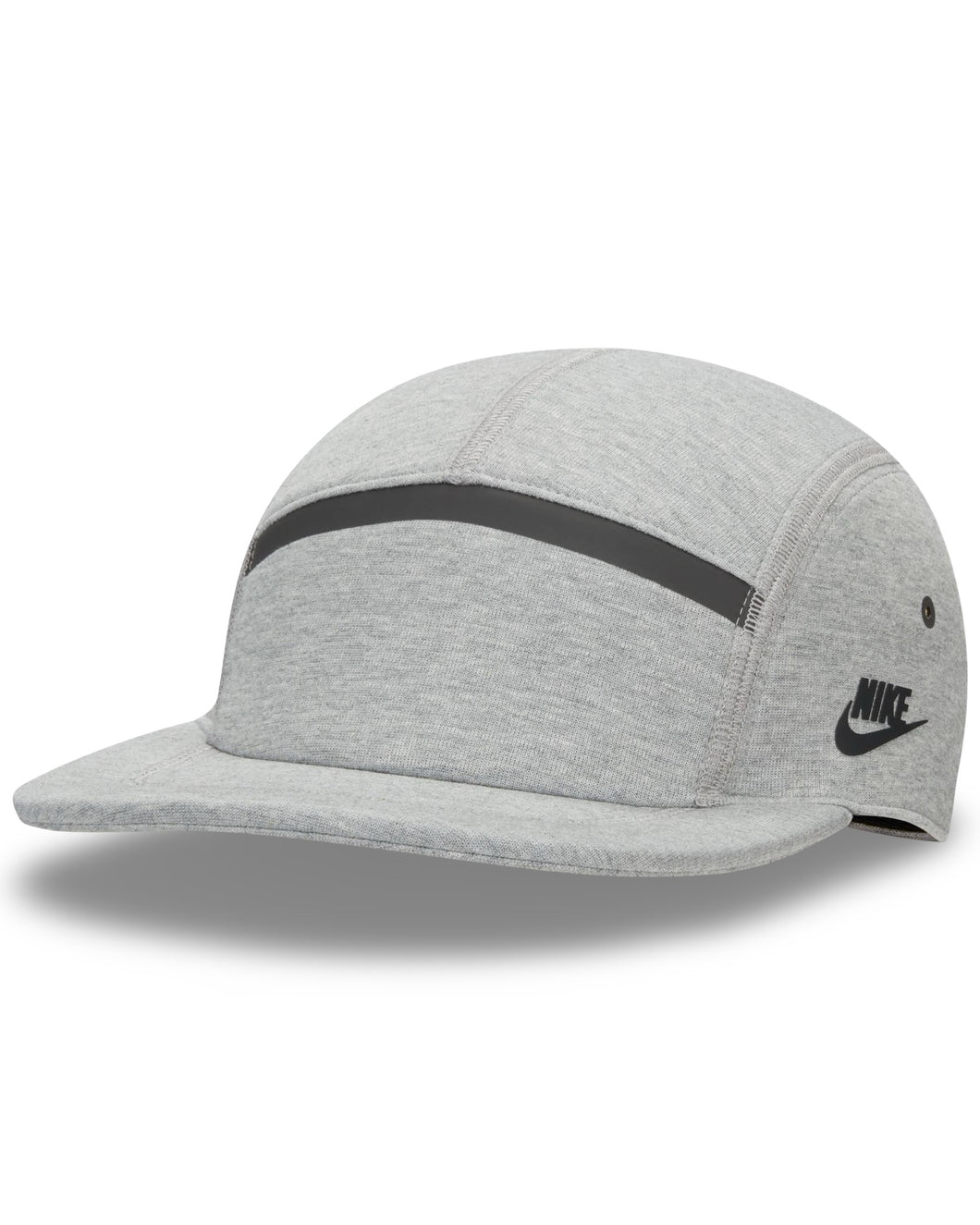 Nike Fly Cap Unstructured Tech Fleece 5 Panel Cap in Grey