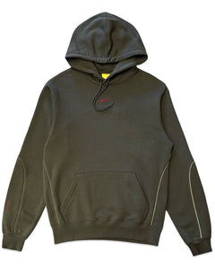Nike x Nocta CS Fleece Hooded Jumper in Khaki and Team Red (2025)