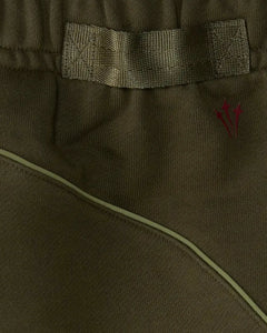 Nike x Nocta CS Fleece Sweatpants in Khaki and Team Red