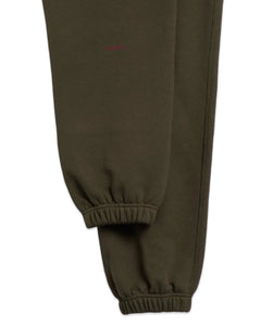Nike x Nocta CS Fleece Sweatpants in Khaki and Team Red
