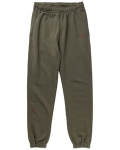 Nike x Nocta CS Fleece Sweatpants in Khaki and Team Red