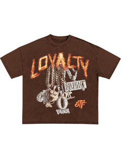 OTF Only The Family Lil Durk O'Block Loyalty T-Shirt in Brown (2024)
