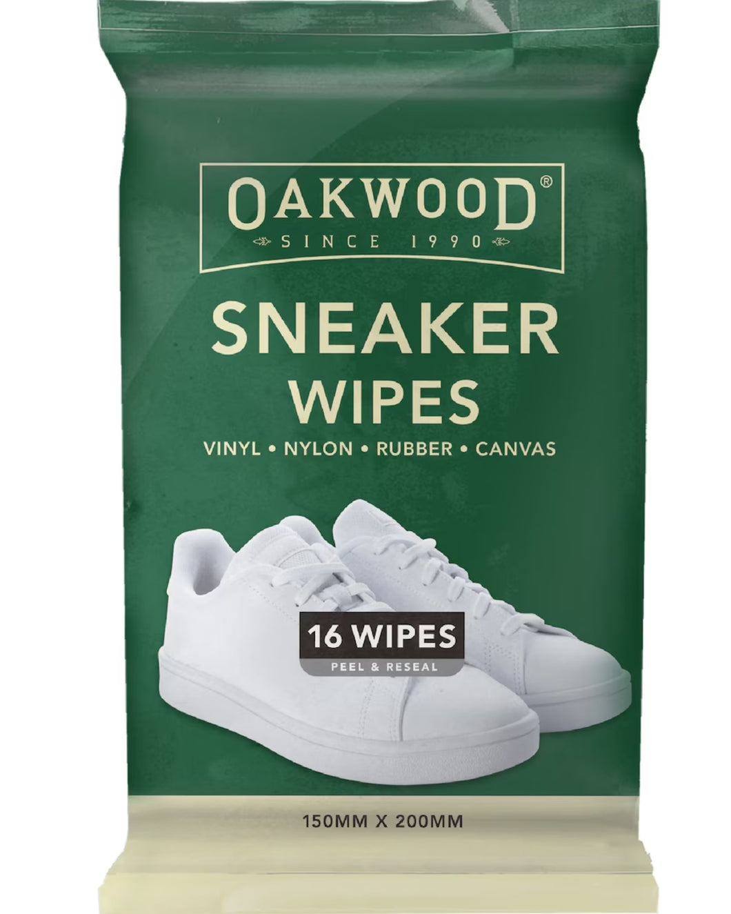 Oakwood Sneaker Wipes 16 Pack