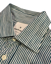 Load image into Gallery viewer, Osvaldo Trucchi Long Sleeve Striped Shirt in Blue and White