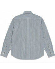 Load image into Gallery viewer, Osvaldo Trucchi Long Sleeve Striped Shirt in Blue and White