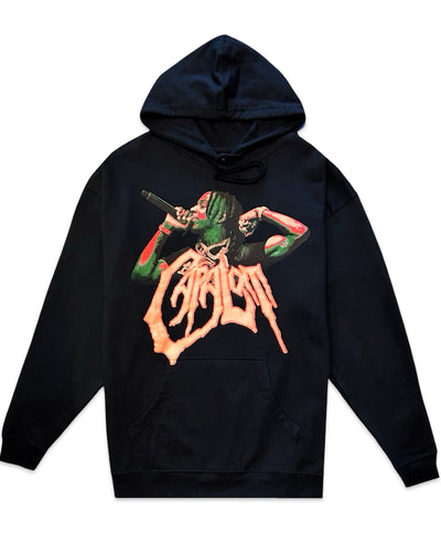 Polo G 'Capalot Vintage Show' Licensed Hooded Jumper in Black (2022)