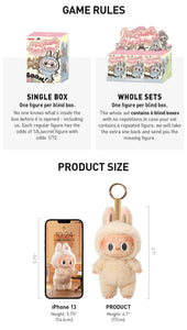 Pop Mart The Monsters Labubu Exciting Macaron Series Plush Pendant Blind Box