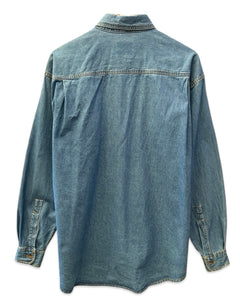 Radius New Zealand Long Sleeve Overshirt in Denim (Vintage)