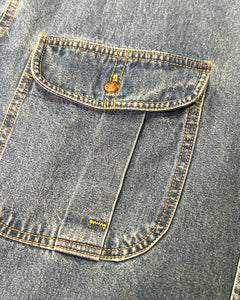 Radius New Zealand Long Sleeve Overshirt in Denim (Vintage)