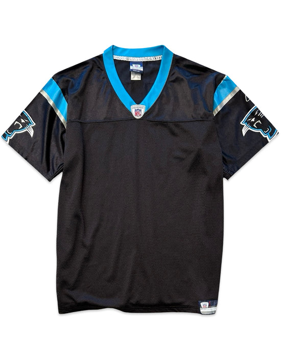 Reebok NFL Carolina Panthers Vintage Short Sleeve Jersey in Black