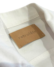 Load image into Gallery viewer, Retrofete Lema Mini Dress in White and Silver Distressed Denim