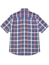 Load image into Gallery viewer, SABA Pure Linen Short Sleeve Shirt in Plaid Print