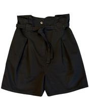 Load image into Gallery viewer, Scanlan Theodore high waisted black cotton shorts at Bisy Fremantle
