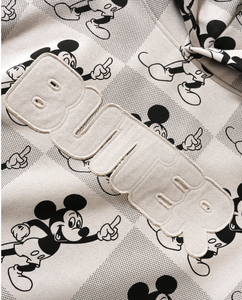 Butter Goods x Disney Mickey Mouse Halftone Hoodie in Cement ⏐ Size XL
