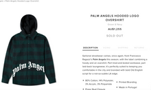 Load image into Gallery viewer, Palm Angels Hooded Logo Heavy Overshirt ⏐ Size L