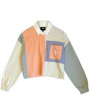 Load image into Gallery viewer, Stussy Long Sleeve Cropped Polo Shirt Colourblock