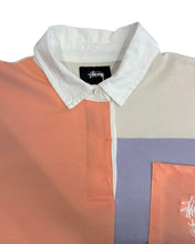 Load image into Gallery viewer, Stussy Long Sleeve Cropped Polo Shirt Colourblock