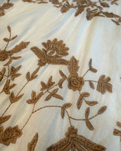 Load image into Gallery viewer, Sun 'N' Sand Embroidered Tunic Dress in White and Tan