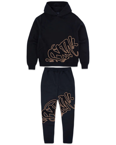Syna World CRG Sliced Tracksuit in Rose Gold and Black (2025)