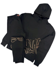 Syna World CRG Sliced Tracksuit in Rose Gold and Black (2025)
