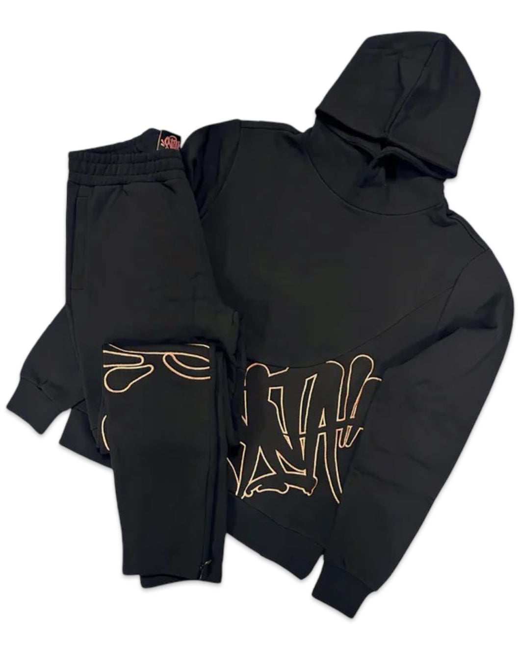 Syna World CRG Sliced Tracksuit in Rose Gold and Black (2025)