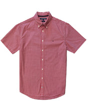 Load image into Gallery viewer, Tommy Hilfiger Short Sleeve Button Shirt in Red Check