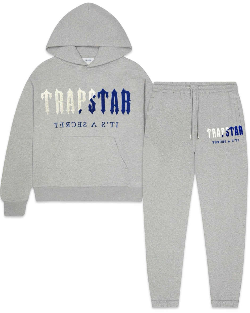 Trapstar Decoded Chenille Tracksuit in Grey and Blue (2025)
