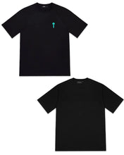 Load image into Gallery viewer, Trapstar Foundation Print Short Sleeve T-Shirt in Black and Teal (2026)