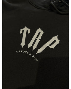 Trapstar Friends and Family Hoodie in Black and Grey