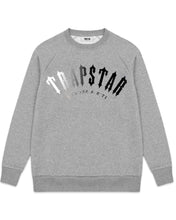 Load image into Gallery viewer, Trapstar Irongate Arch Fade Crewneck Full Tracksuit Set in Grey and Black (2026)