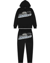 Load image into Gallery viewer, Trapstar Shooters Tracksuit in Black and Sky Blue (2022)